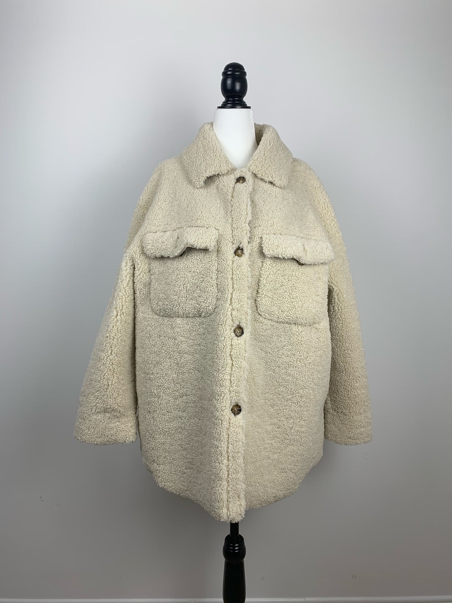 MNG Mango Faux Shearling Jacket