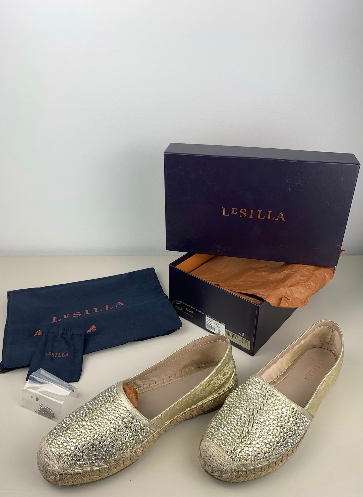 Second hand Le Silla Crystal- Embellished Espadrilles