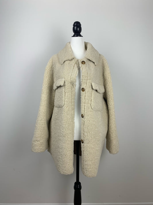 MNG Mango Faux Shearling Jacket