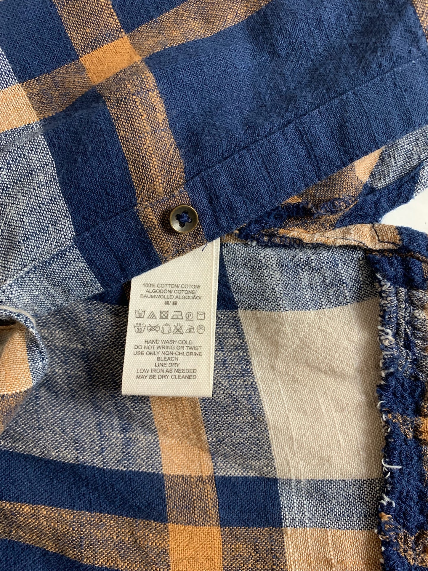 Free People Plaid Ruffle Back Shirt