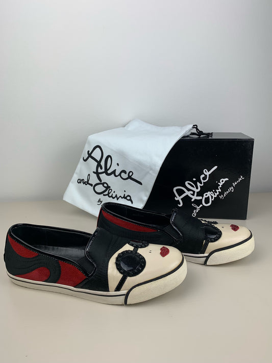Alice + Olivia Stacey Face Slip-On Sneaker