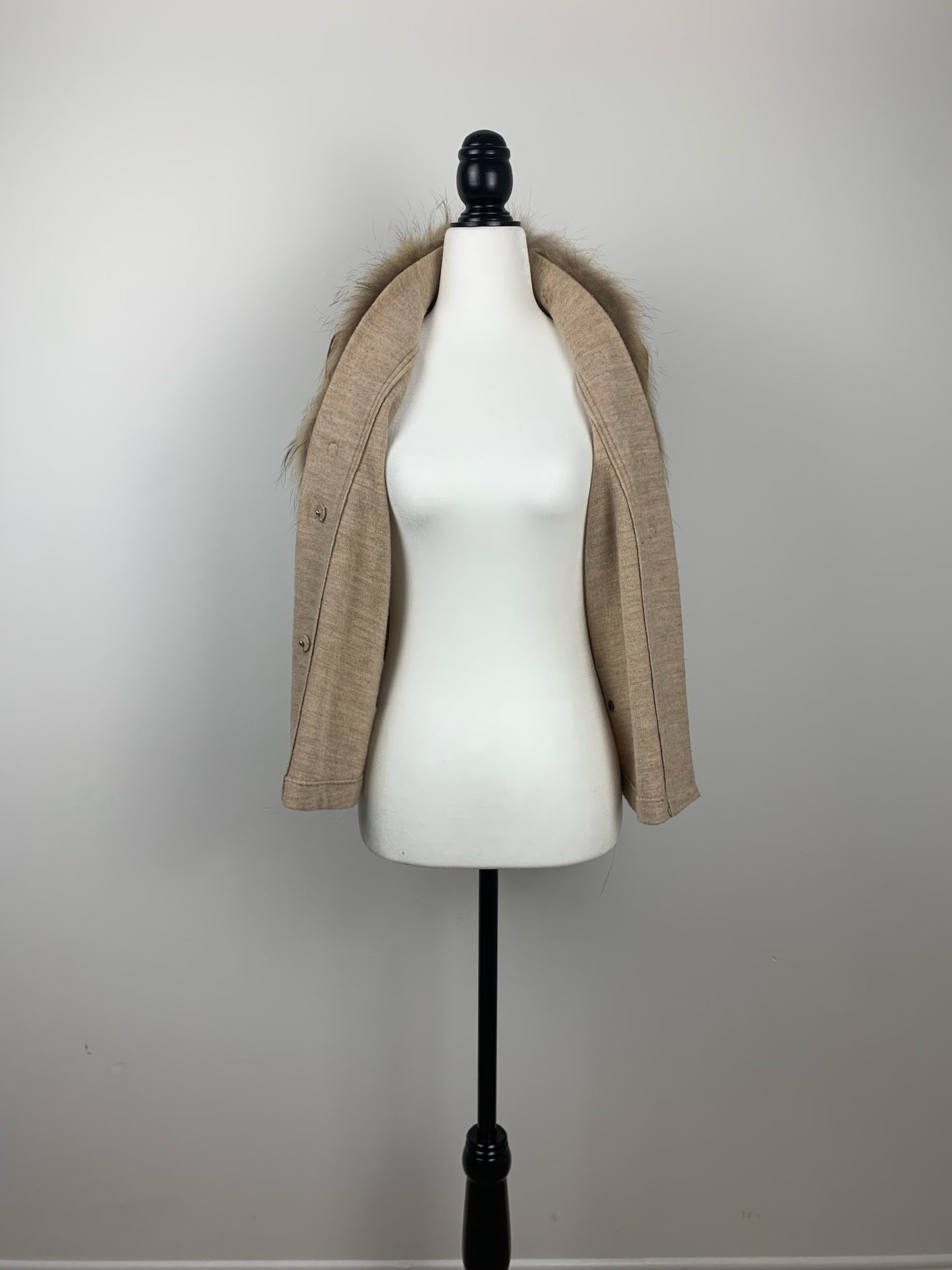 Olsen Wool and Racoon Fur Vest