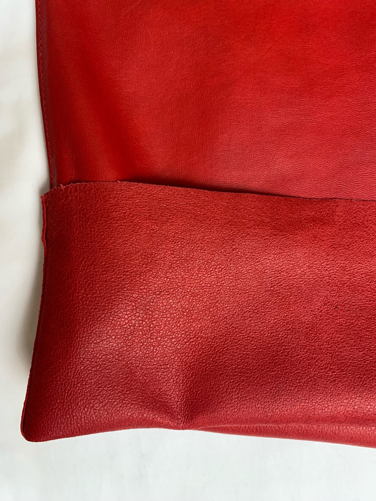 Joseph Red Lamb Skin Dress