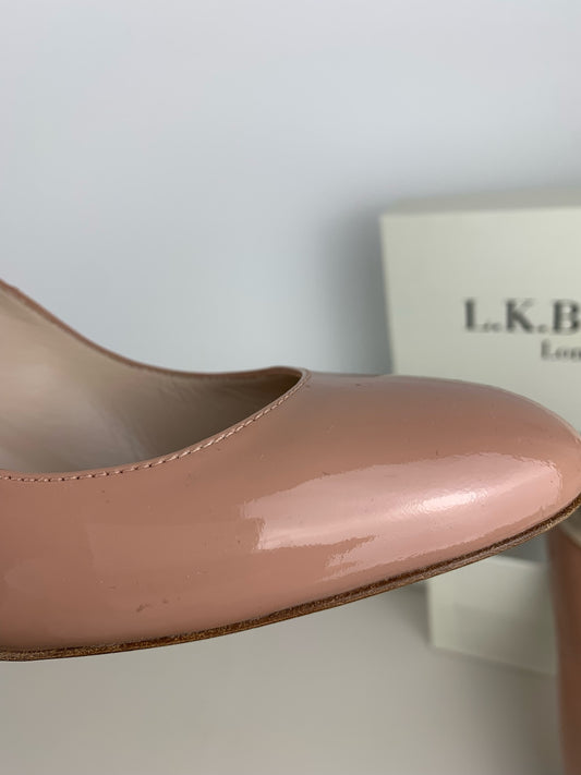 L.K. Bennet Glossy Nude Pumps