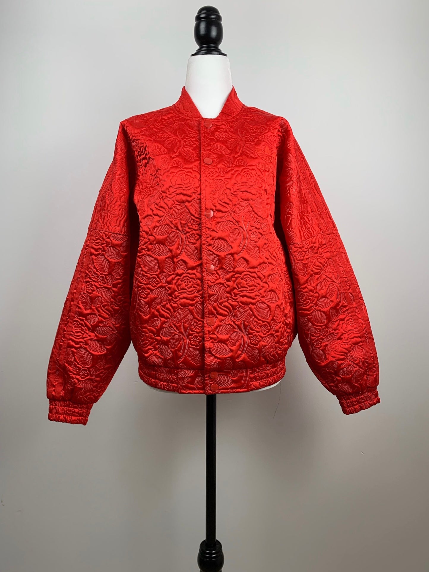 Adidas 70s Floral Jacquard Bomber Jacket