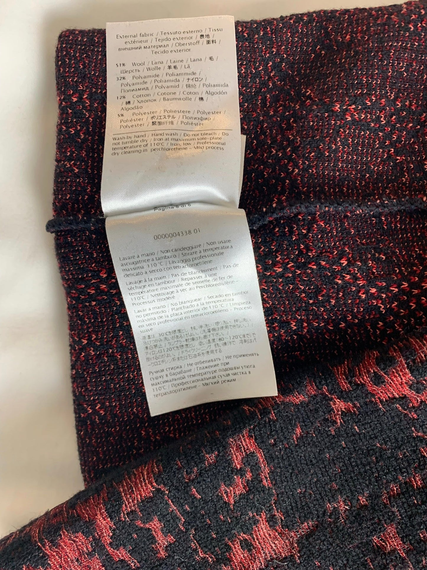 M Missoni Black and Red Sweater