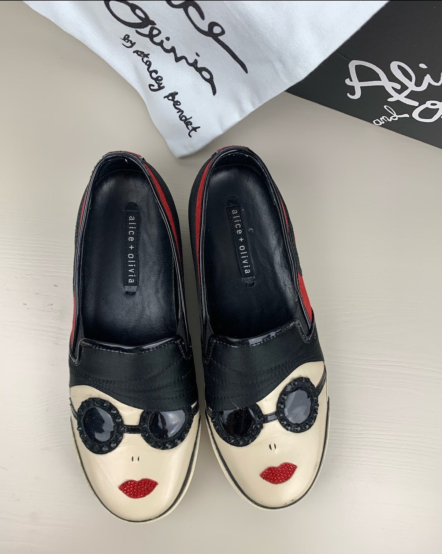 Alice + Olivia Stacey Face Slip-On Sneaker