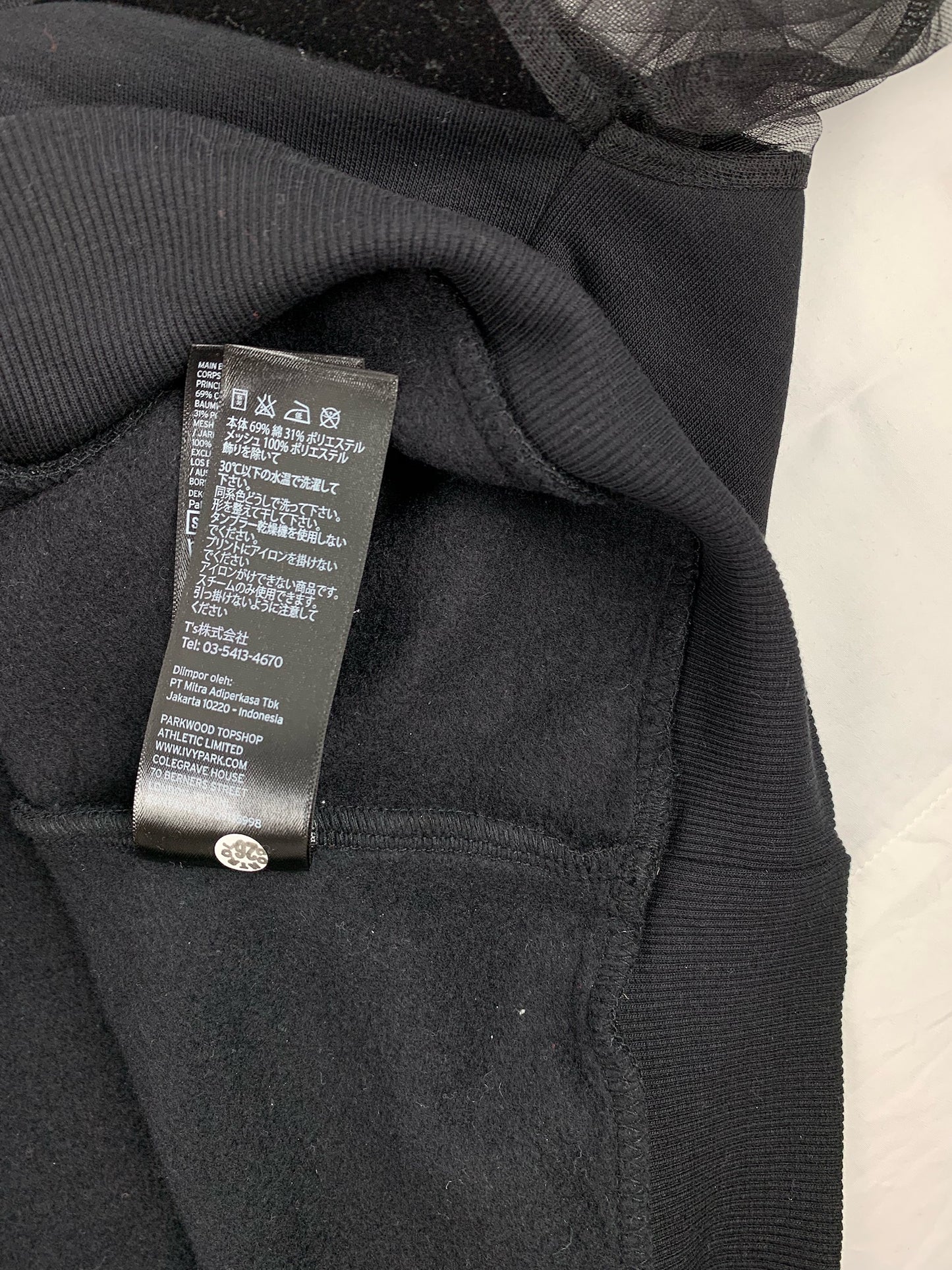 Ivy Park Mesh Sleeve Sweater