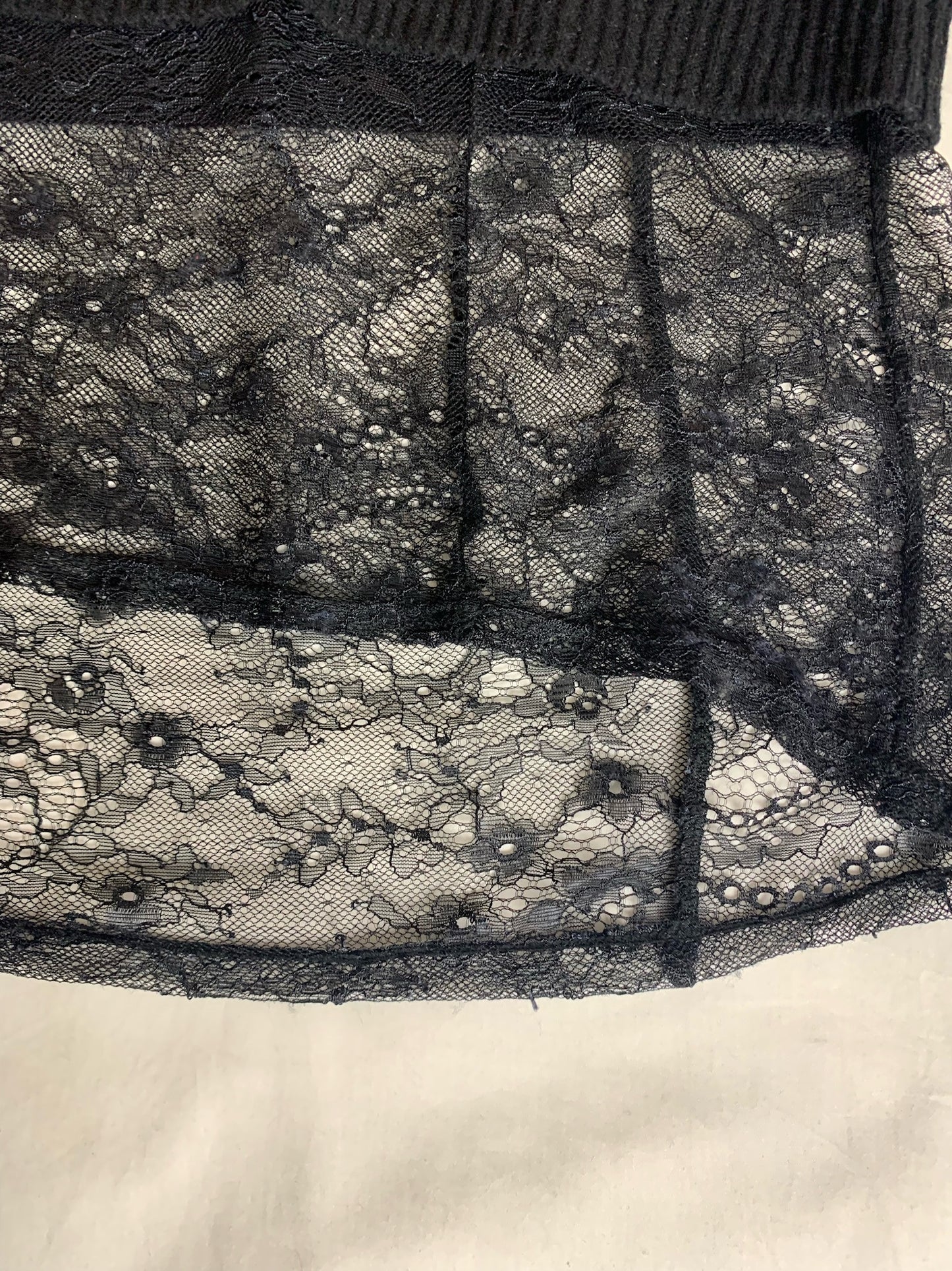 Maje Wool and Lace Sweater