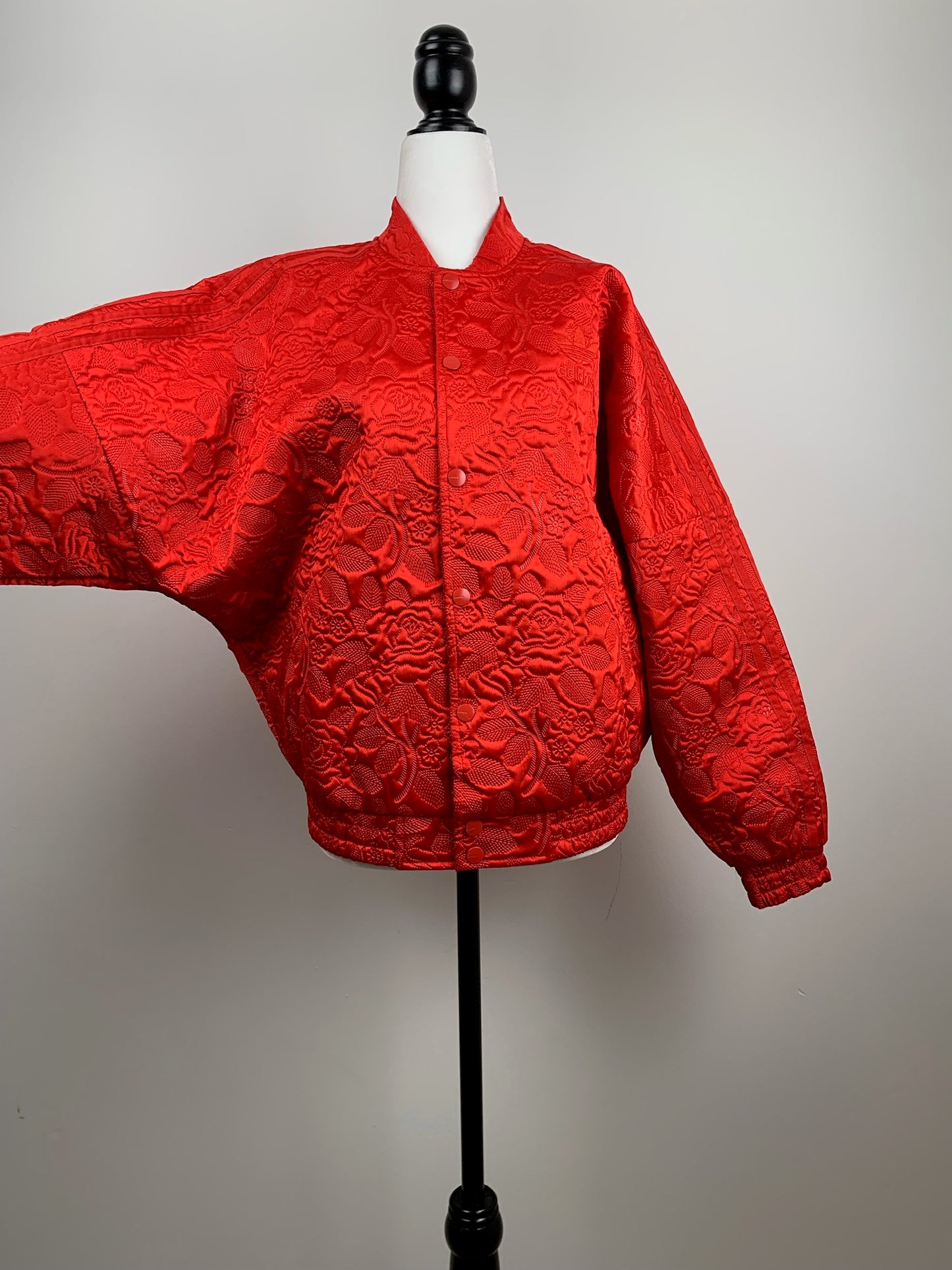 Adidas 70s Floral Jacquard Bomber Jacket