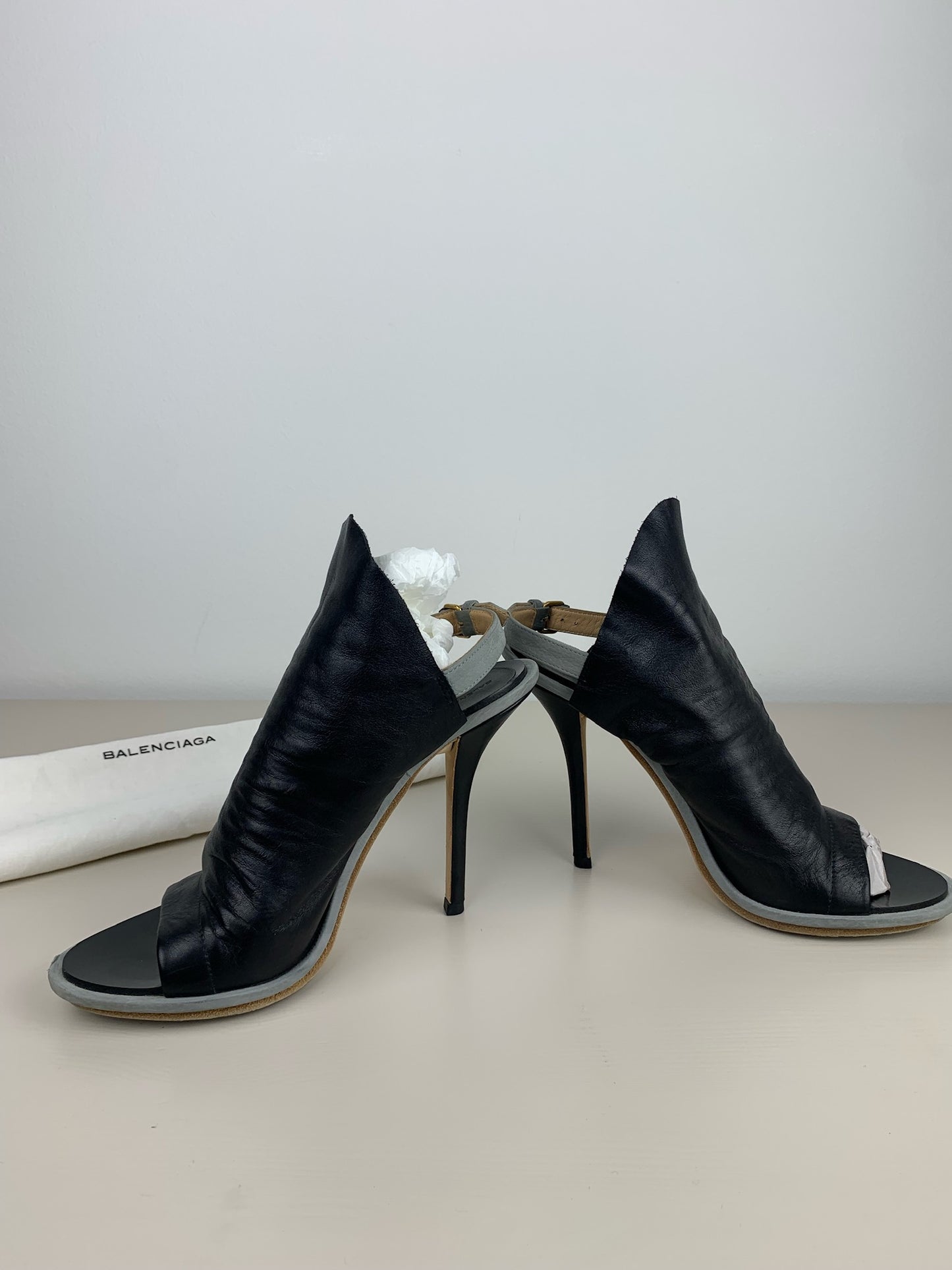 Balenciaga Leather Glove Sandals