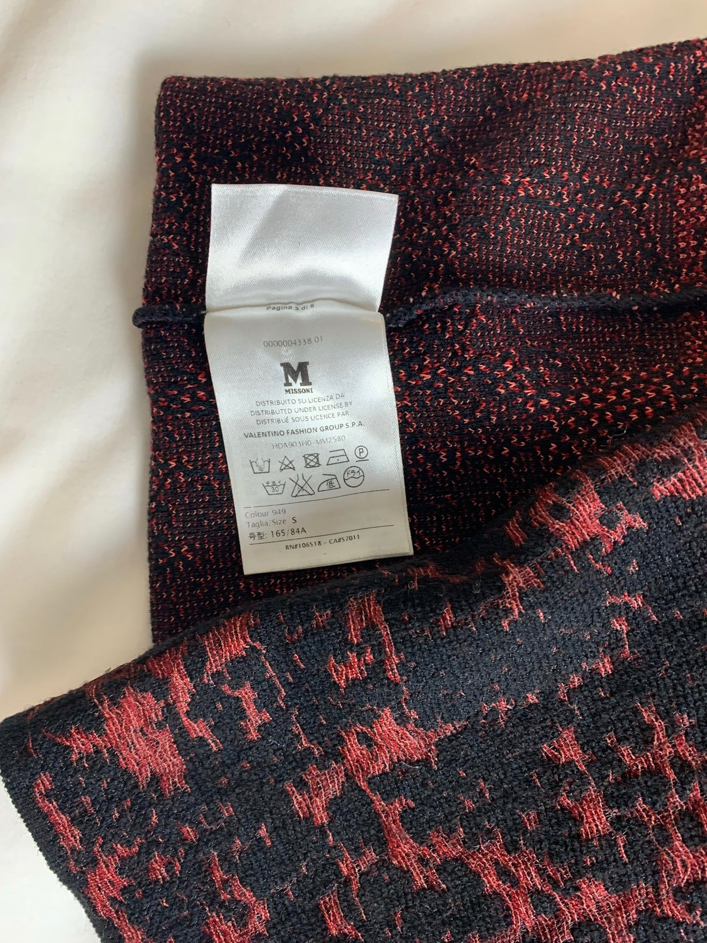 M Missoni Long Sleeve Patterned Sweater