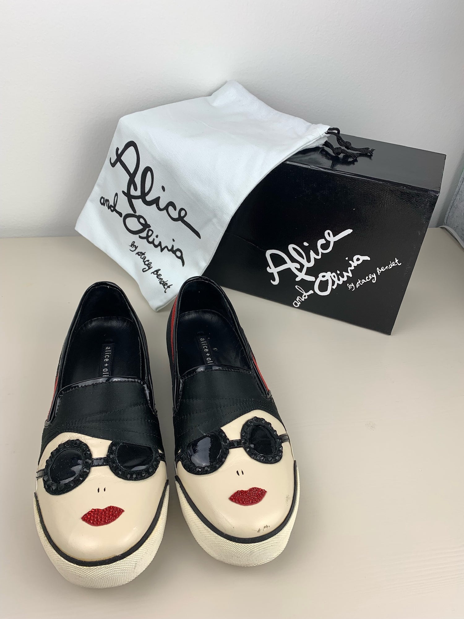 Alice + Olivia Stacey Face Slip-On Sneaker