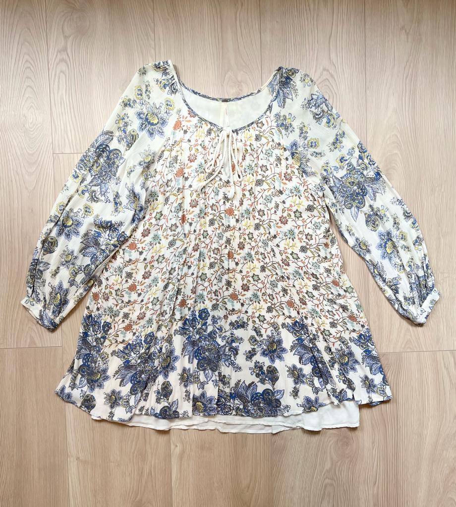 Second hand Free People "Lucky Loosie" floral swing dress