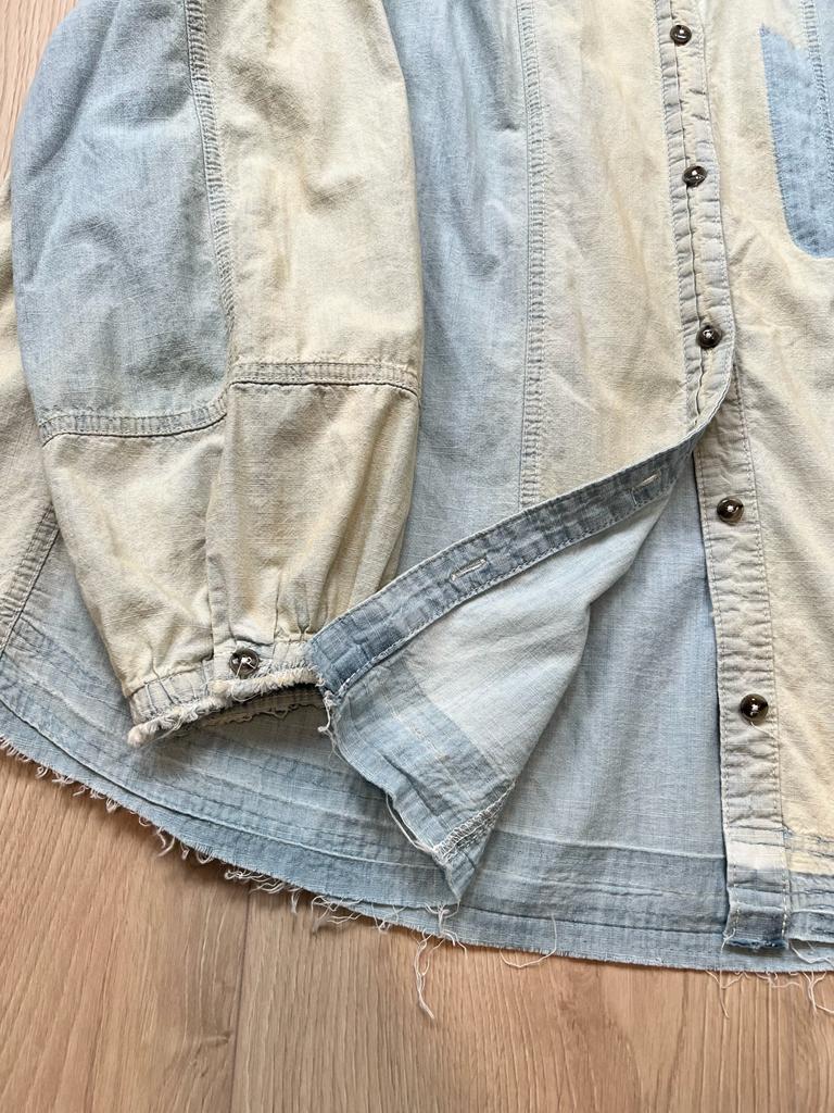 Free People Set Sail Denim Top
