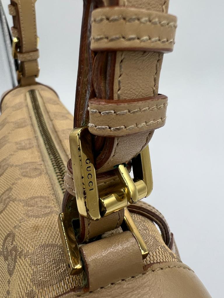 Gucci Beige GG Canvas Shoulder Bag