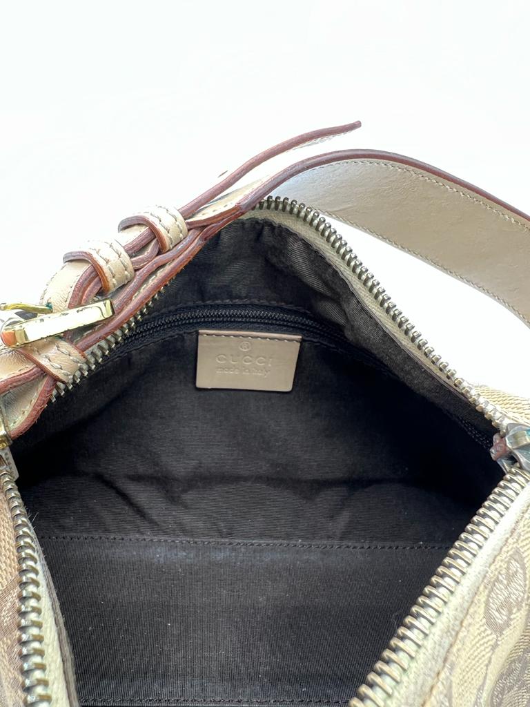 Gucci Beige GG Canvas Shoulder Bag