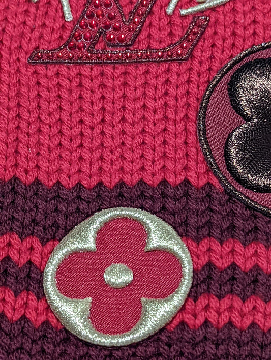 Louis Vuitton Columbia Cable Knit Wool Scarf