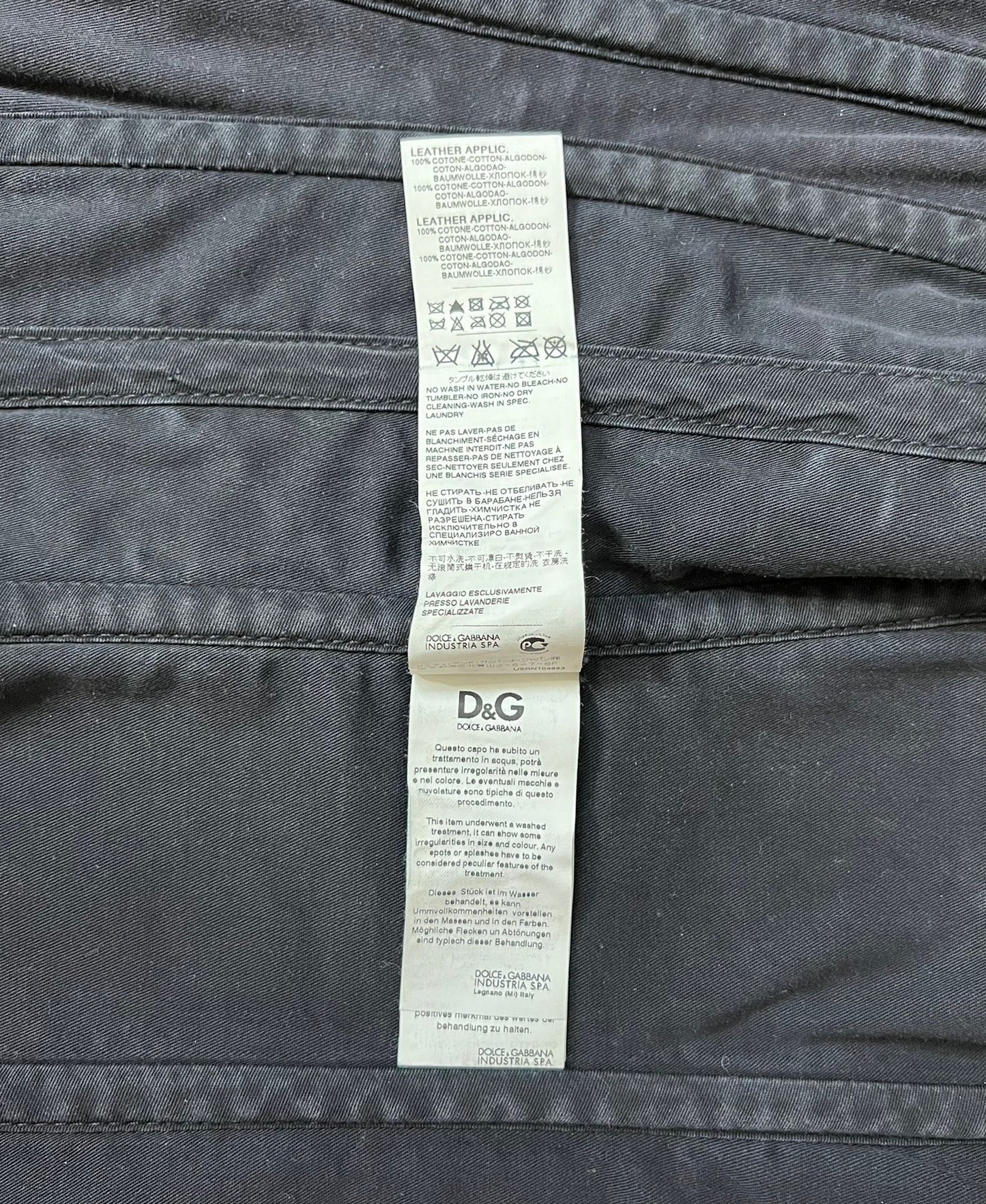 D&G Denim Strapless Lace-up Corset
