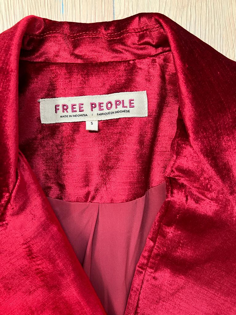 Free People Velvet Ashby Blazer