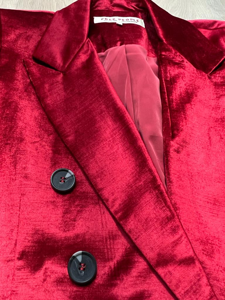 Free People Velvet Ashby Blazer