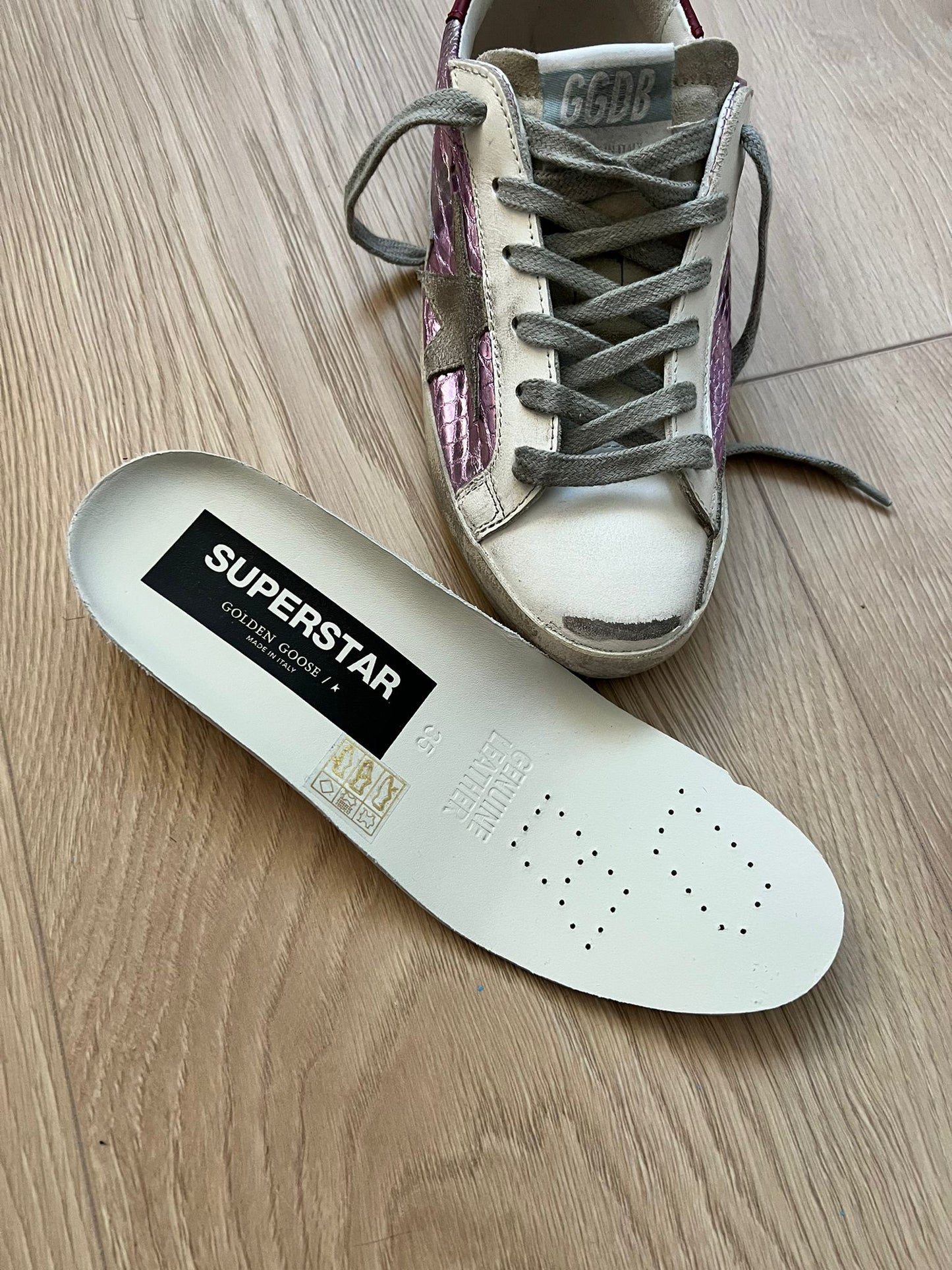 Golden Goose Super-Star Metallic Sneakers