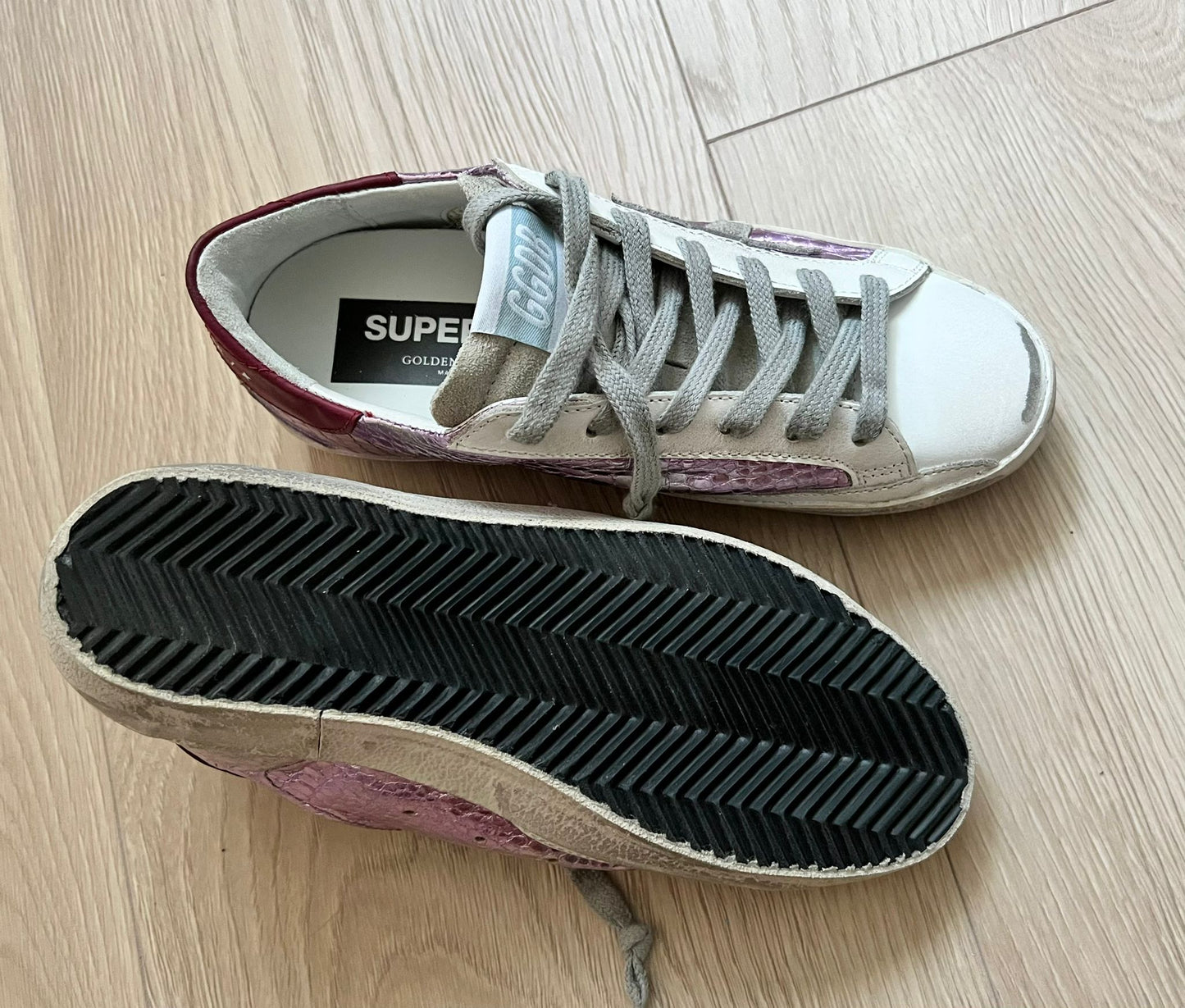 Golden Goose Super-Star Metallic Sneakers