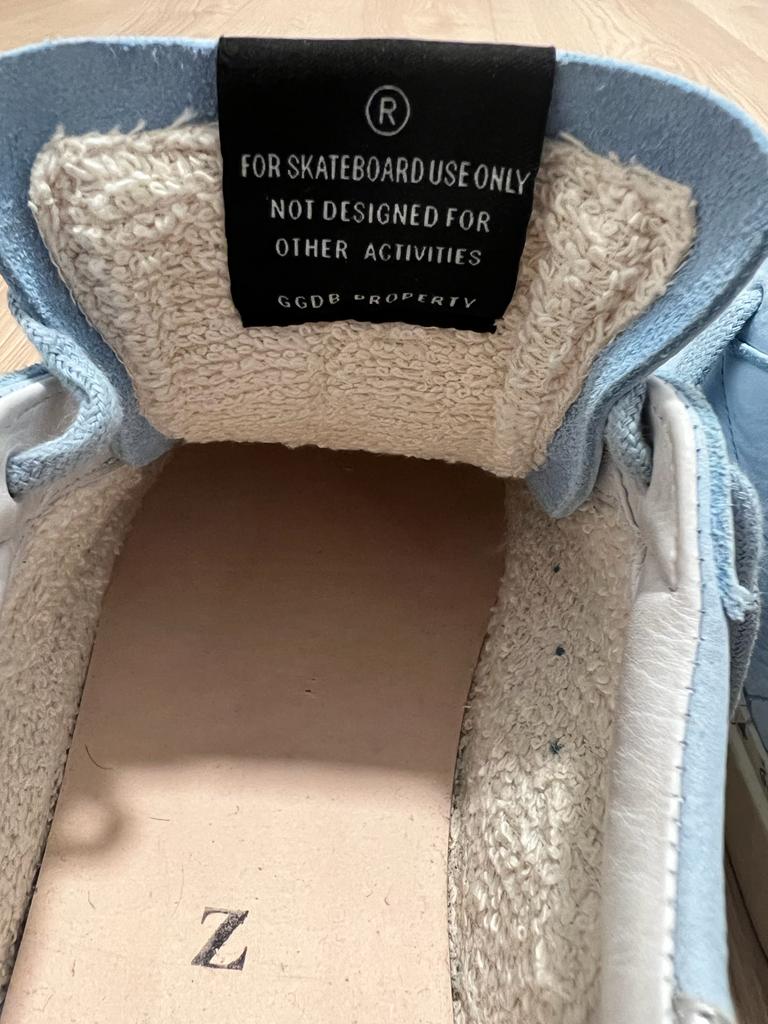 Golden Goose Hi Star Baby Blue Sneakers (Size 8)