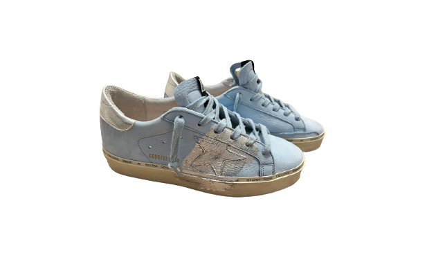 Golden Goose Hi Star Baby Blue Sneakers (Size 8)
