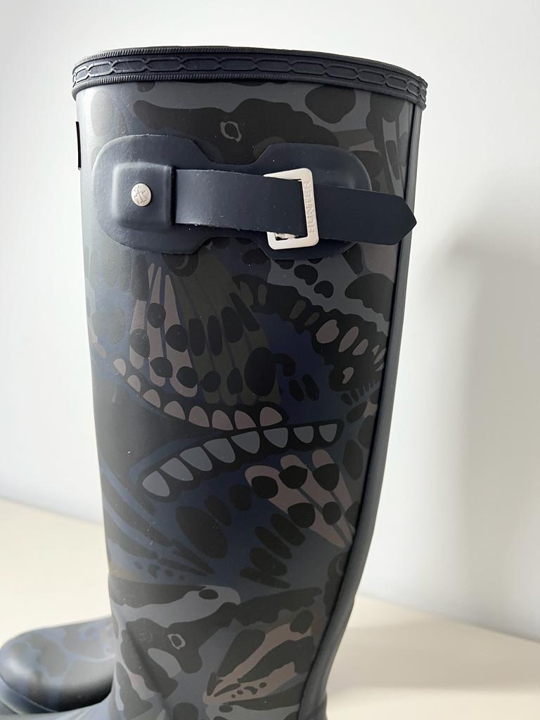 Hunter Original Tall Butterfly Camo-Print Rain Boots