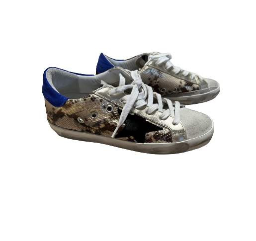 Golden Goose Super-Star Snake Effect Sneakers (Size 5)