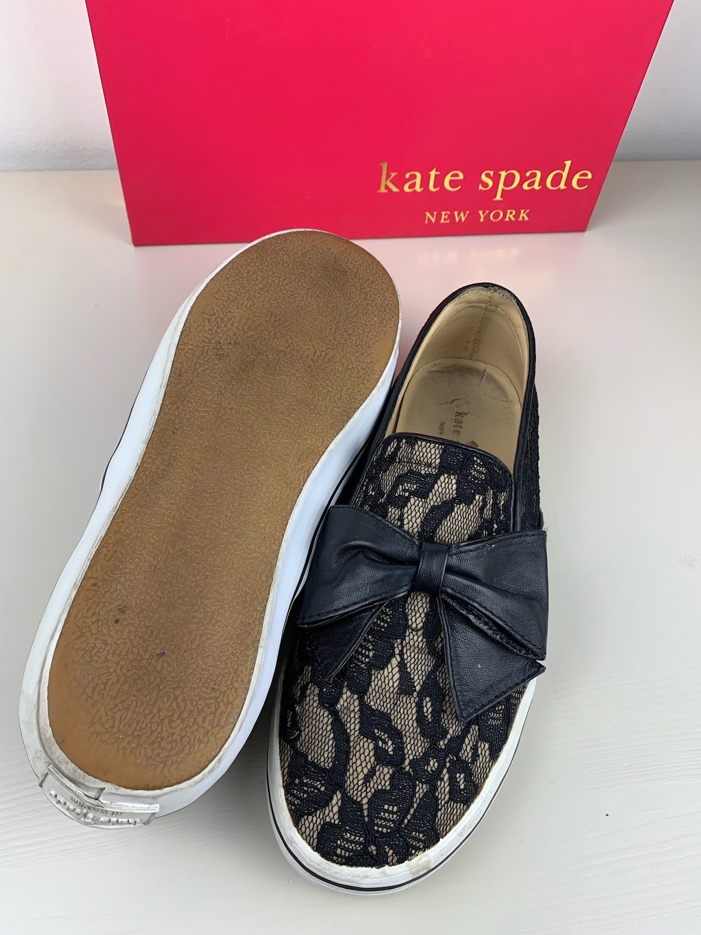 Kate Spade Delise lace details flats