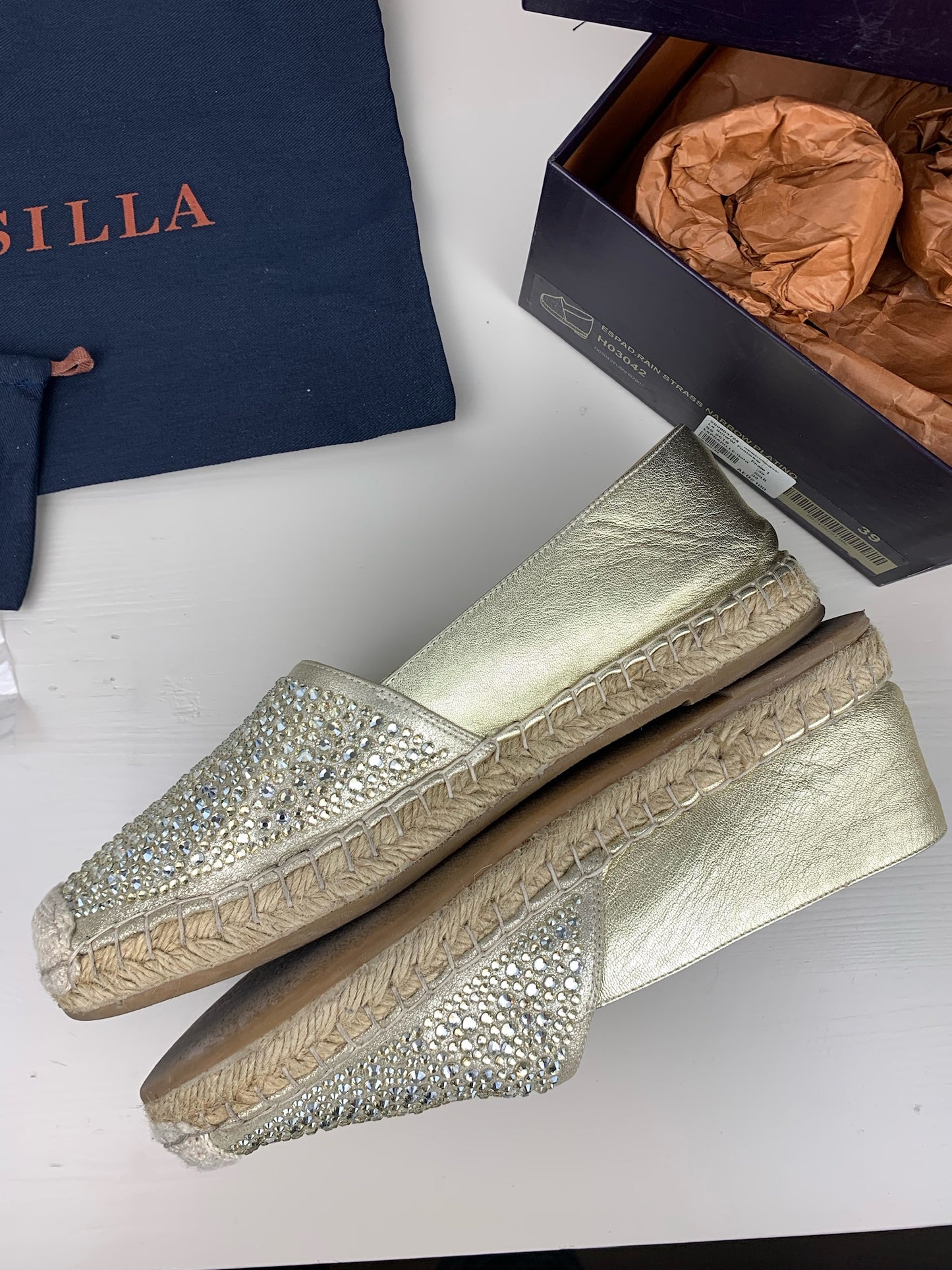 Le Silla Crystal- Embellished Espadrilles