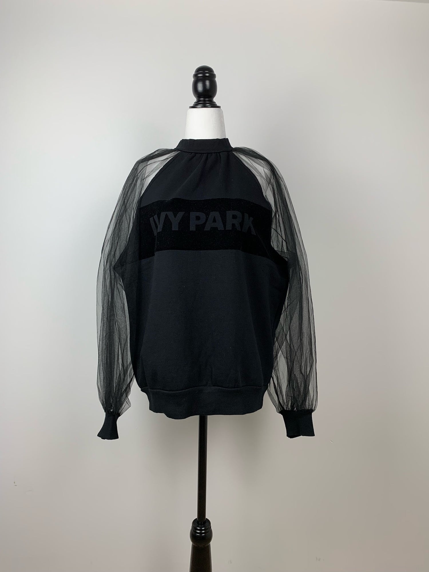 Second hand Ivy Park fleece lined and mesh sleeved sweater