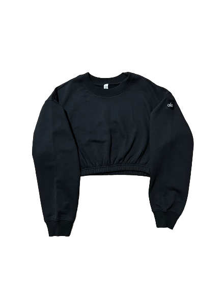 Pre owned Alo Yoga Crewneck Cropped Sweatshirt