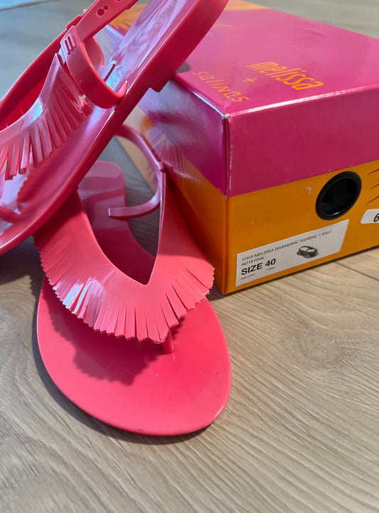Bright Pink Melissa Jelly Sandals