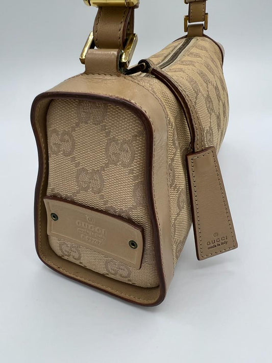 Gucci Beige GG Canvas Shoulder Bag