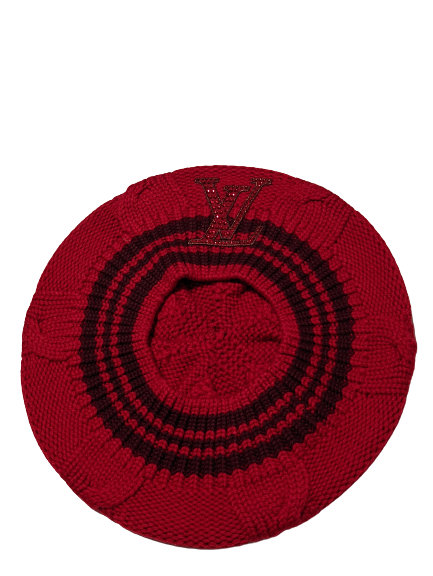 Louis Vuitton Columbia Cable Knit Wool Beret