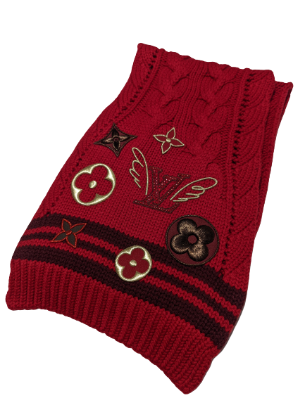 Louis Vuitton Columbia Cable Knit Wool Scarf