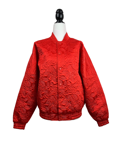 Second Hand Adidas 70s Floral Jacquard Bomber Jacket