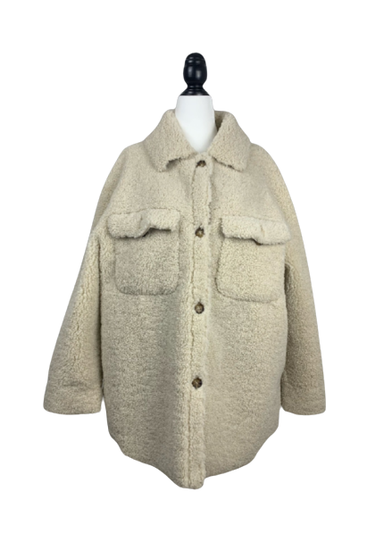 MNG Mango Faux Shearling Jacket