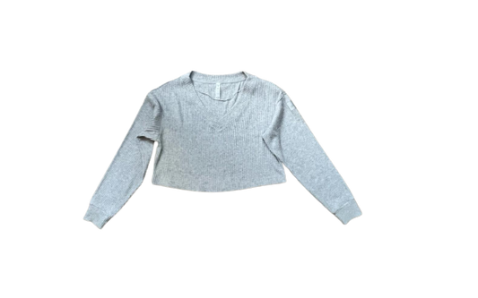 Alo Yoga "muse" V-Neck Sweatshirt (Grey)