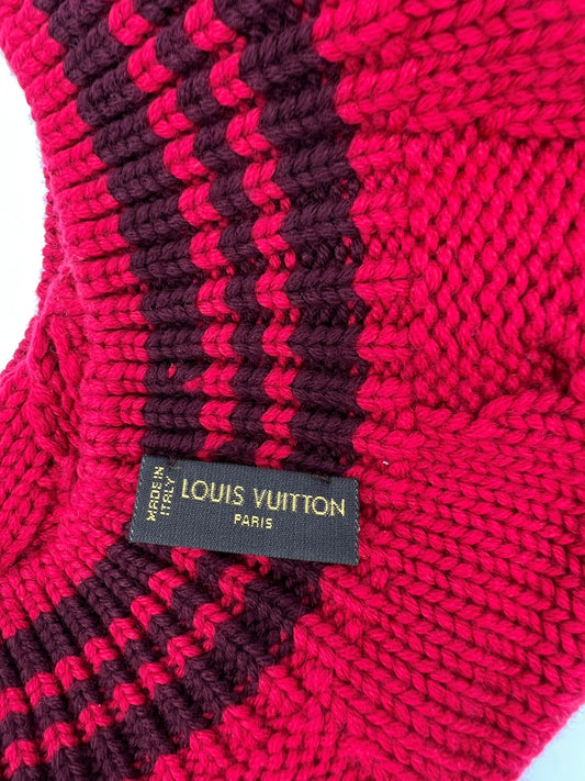 Louis Vuitton Columbia Cable Knit Wool Beret